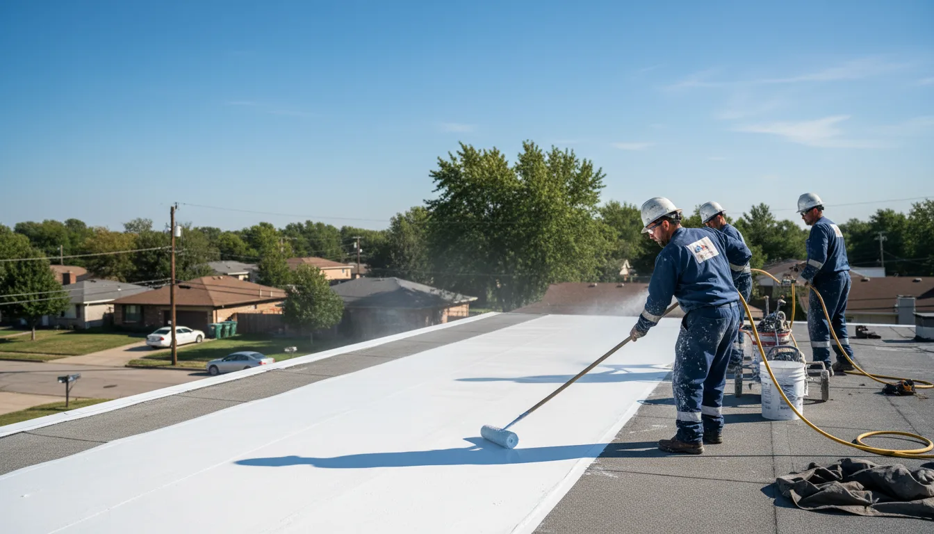 Commercial roof coating in Axton, VA near me